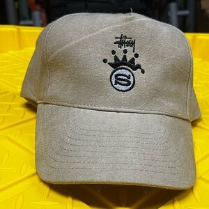 Stussy Beige Crown Logo Hatno tags hat may say sample on the inside